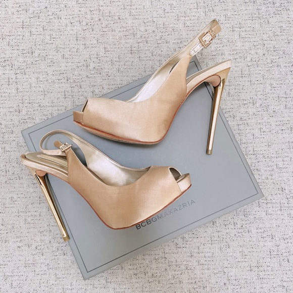 BCBGMaxAzria champagne Peyton Prosecco heel - Picture 1 of 8